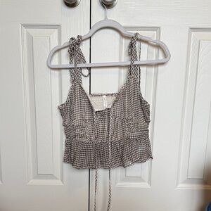 American Eagle Outfitters Gingham Tank Top